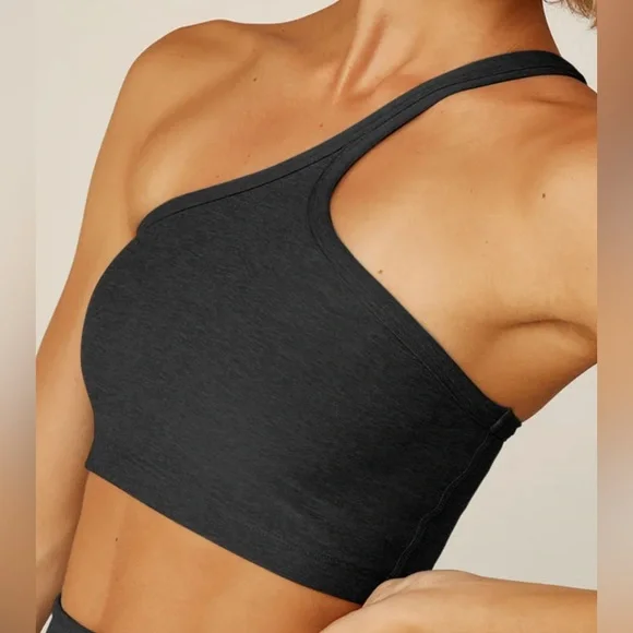 Brand new beyond yoga spacedye one up bra size large in darkest night color